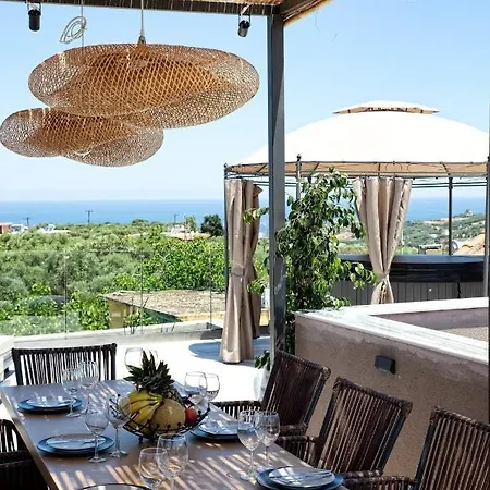 Elegant Roof Deck House With Jacuzzi Episkopi (Rethymno)